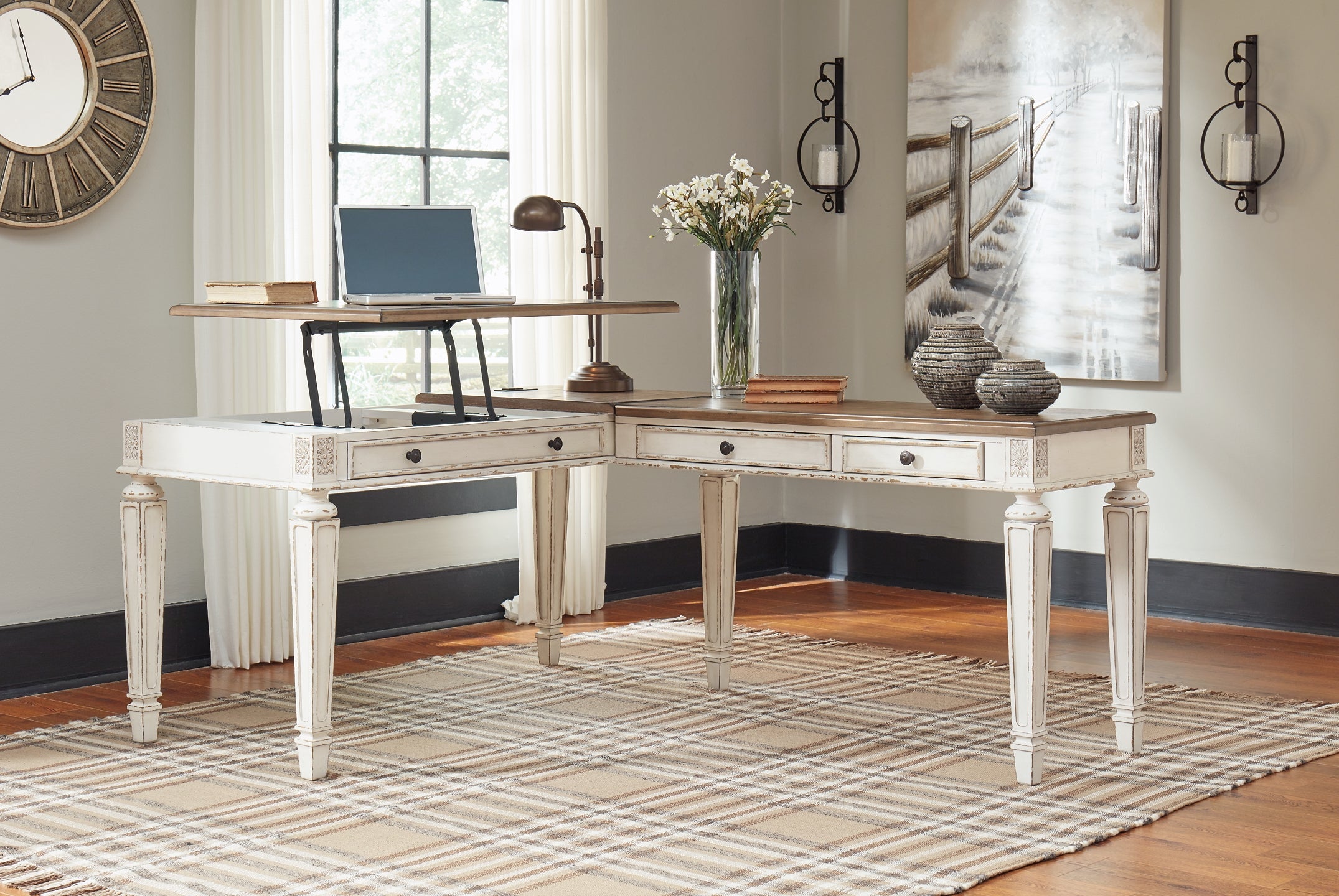 Realyn 2-Piece Home Office Desk