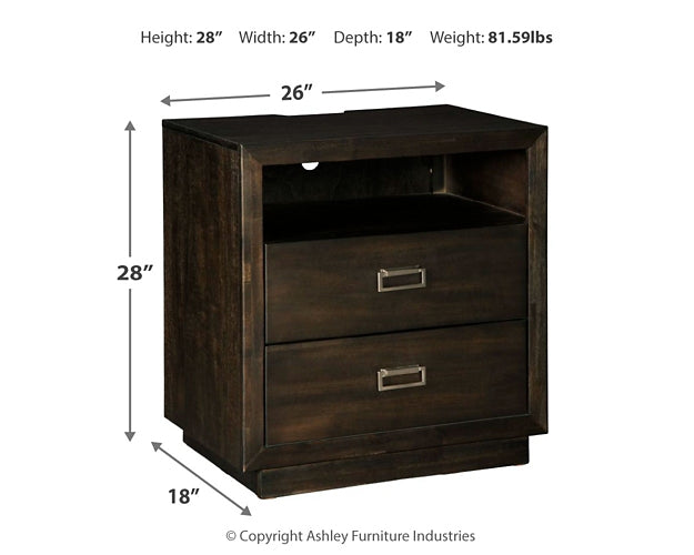 Hyndell Two Drawer Night Stand