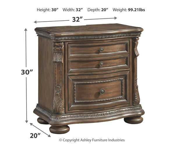 Charmond Two Drawer Night Stand