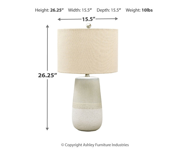 Shavon Ceramic Table Lamp