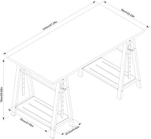 Irene Adjustable Height Desk