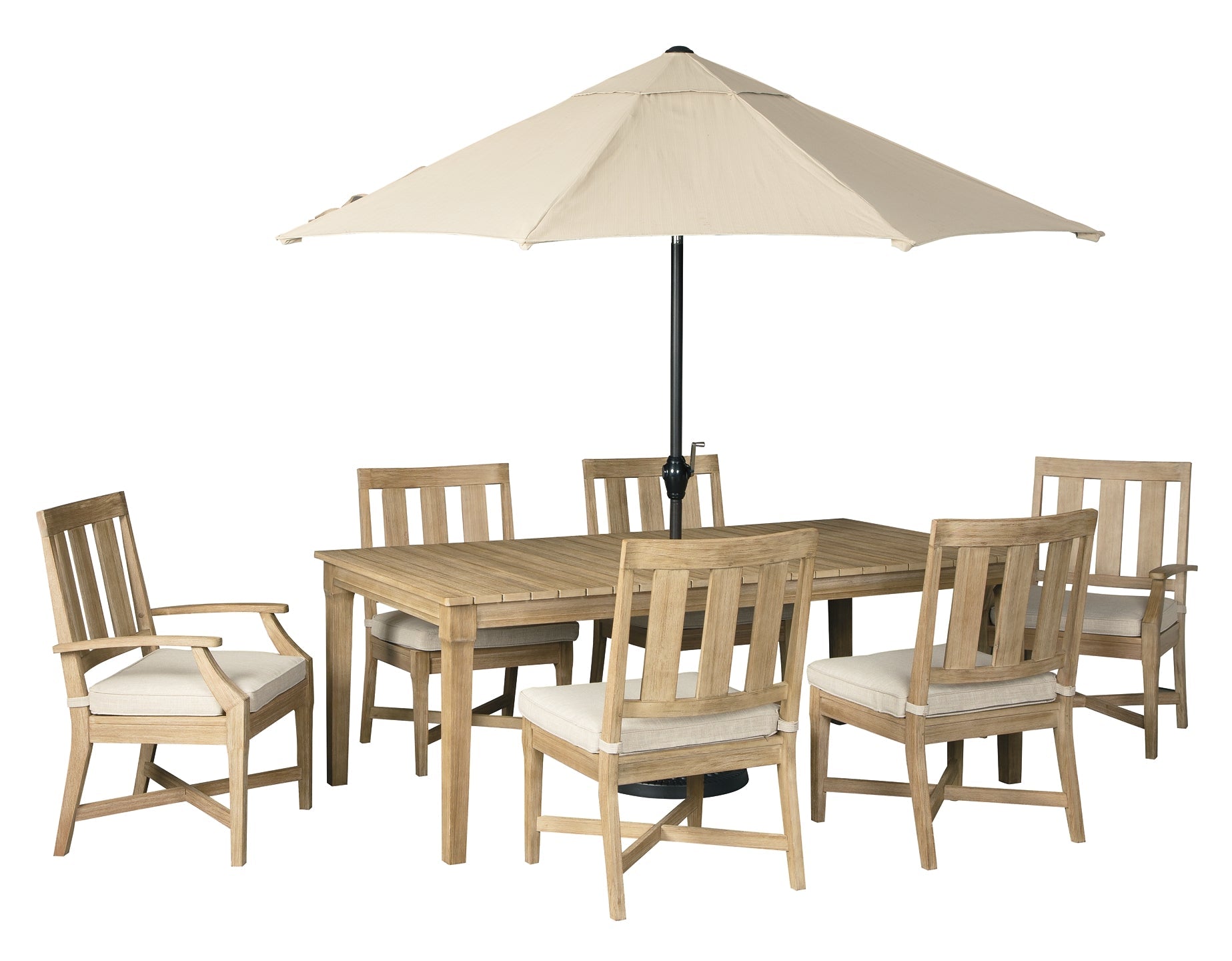 Clare View Outdoor Dining Table and 6 Chairs