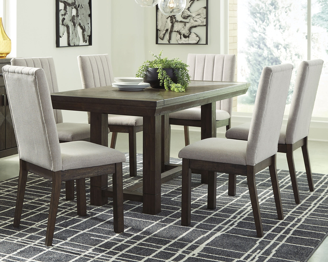 Dellbeck Dining Table and 6 Chairs