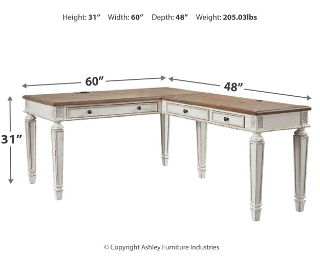 Realyn Home Office Desk with Chair