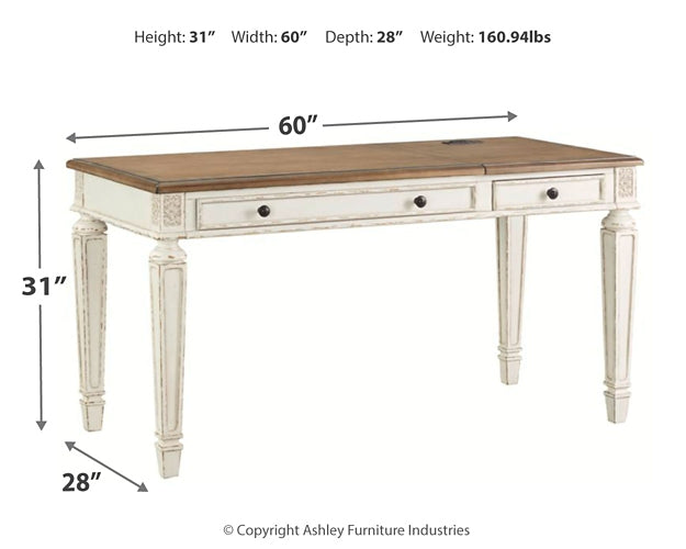 Realyn Home Office Desk with Chair