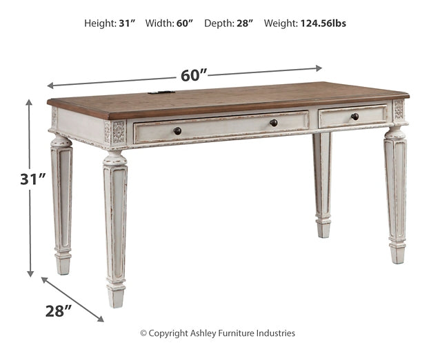 Realyn Home Office Desk with Chair