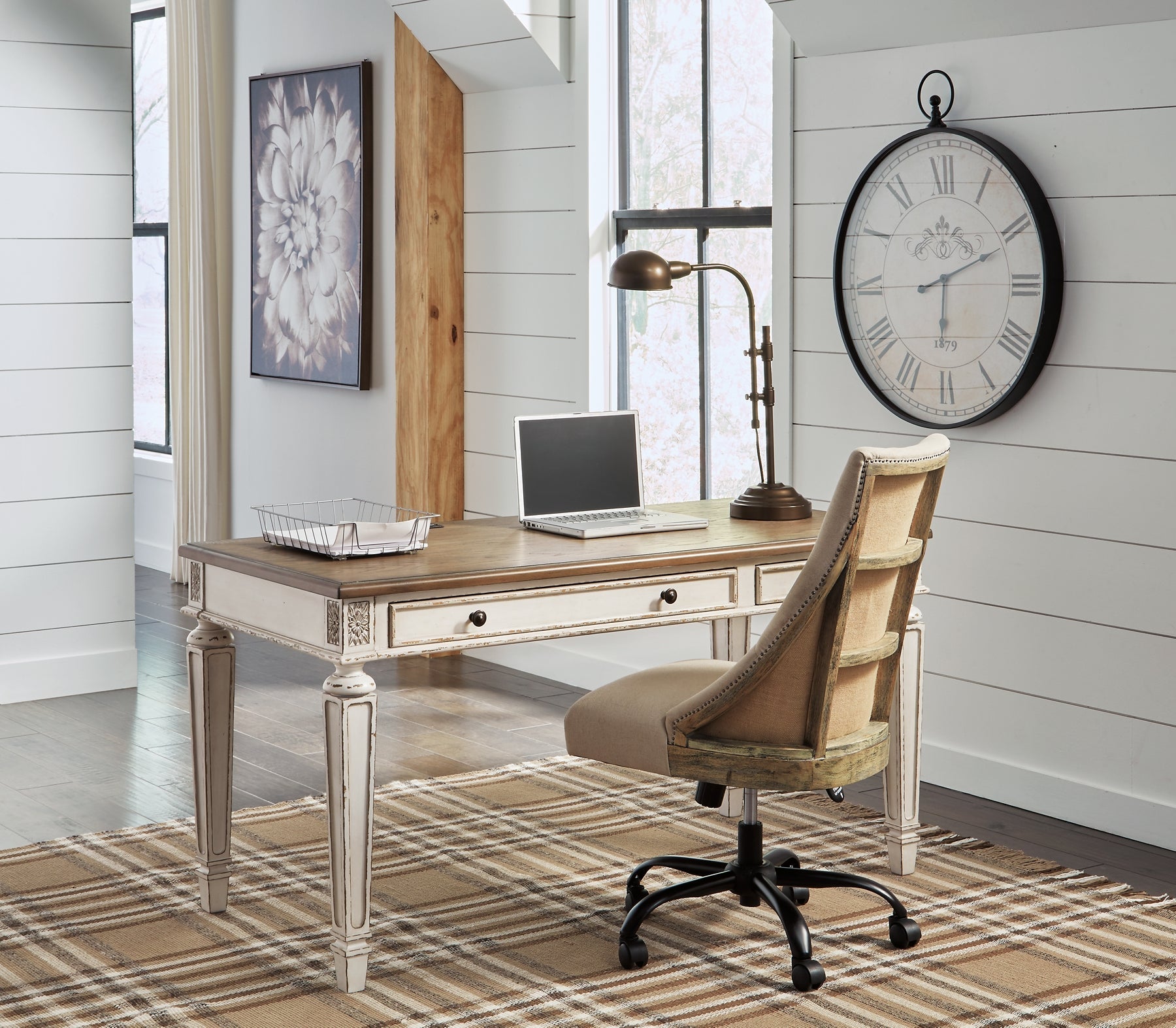 Realyn Home Office Desk with Chair