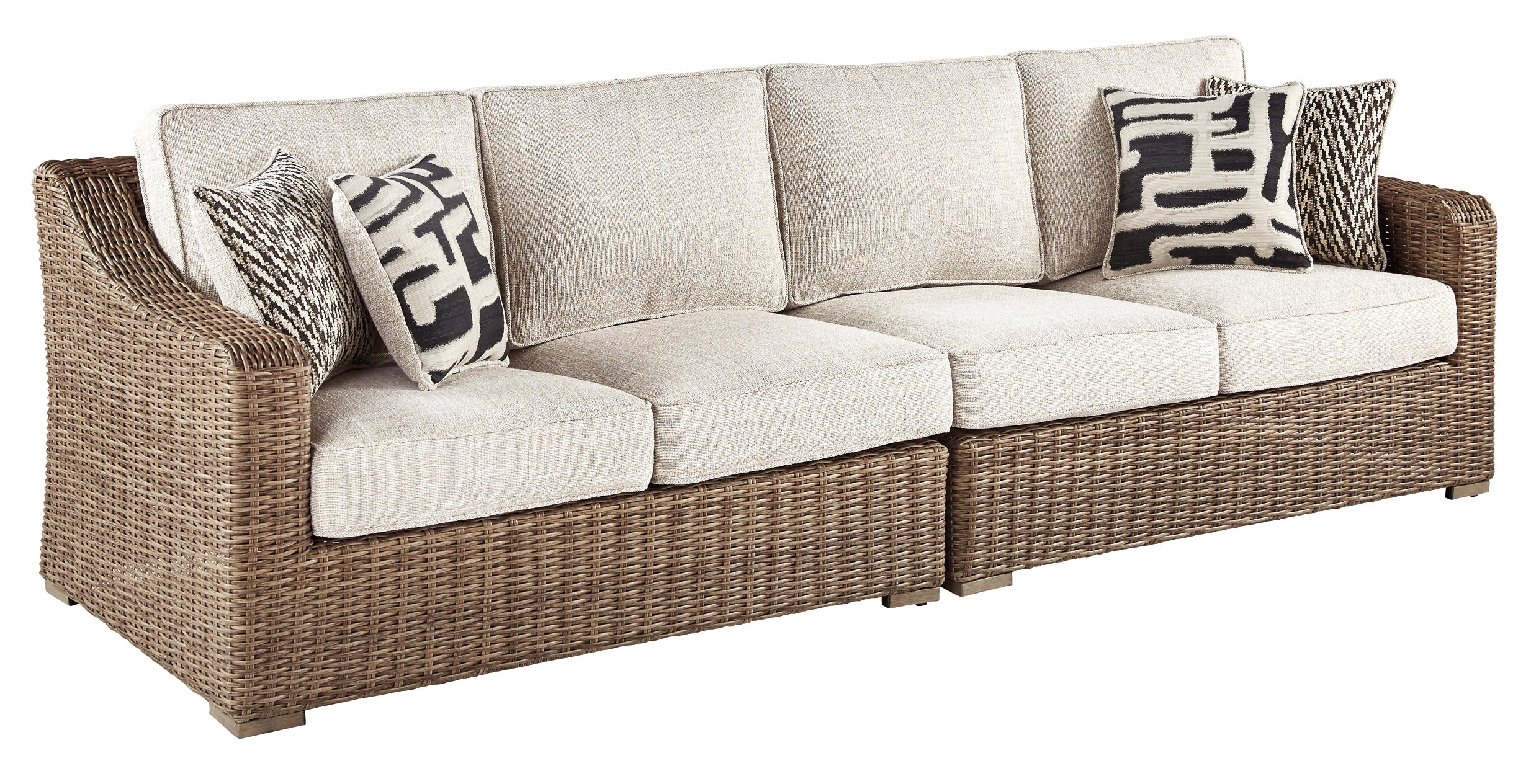 Beachcroft 3-Piece Outdoor Sectional with Chair and Coffee Table