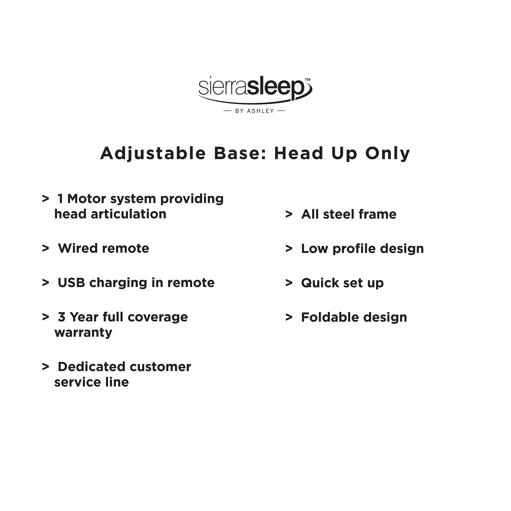 Ashley Sleep Lifestyle King Adjustable Base