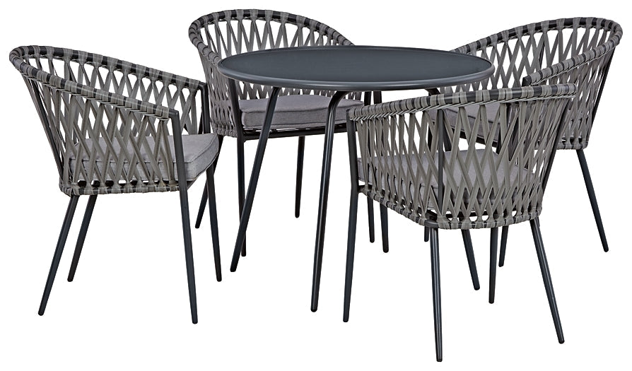 Palm Bliss Outdoor Dining Table and 4 Chairs