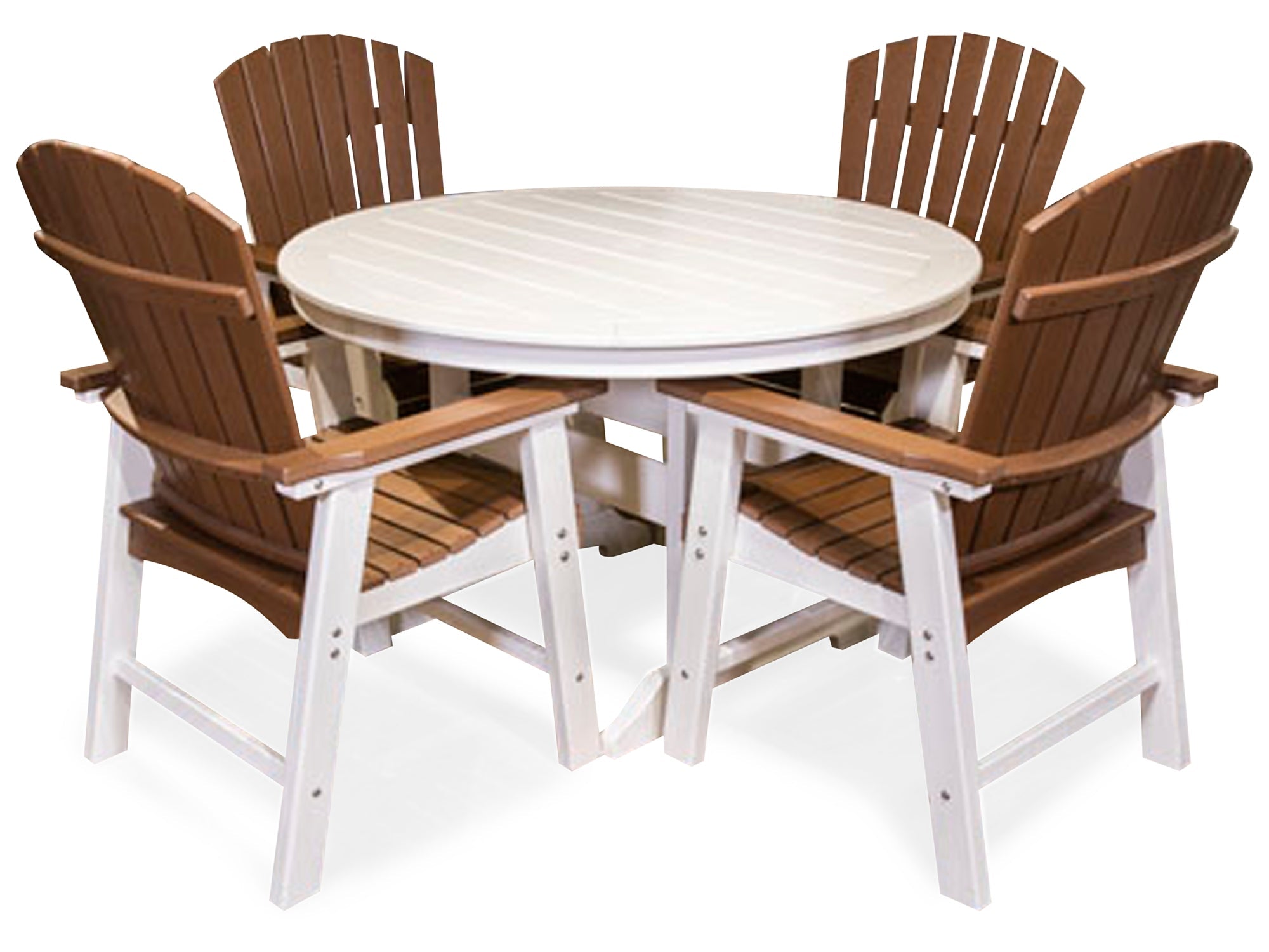 Crescent Luxe Outdoor Dining Table and 4 Chairs