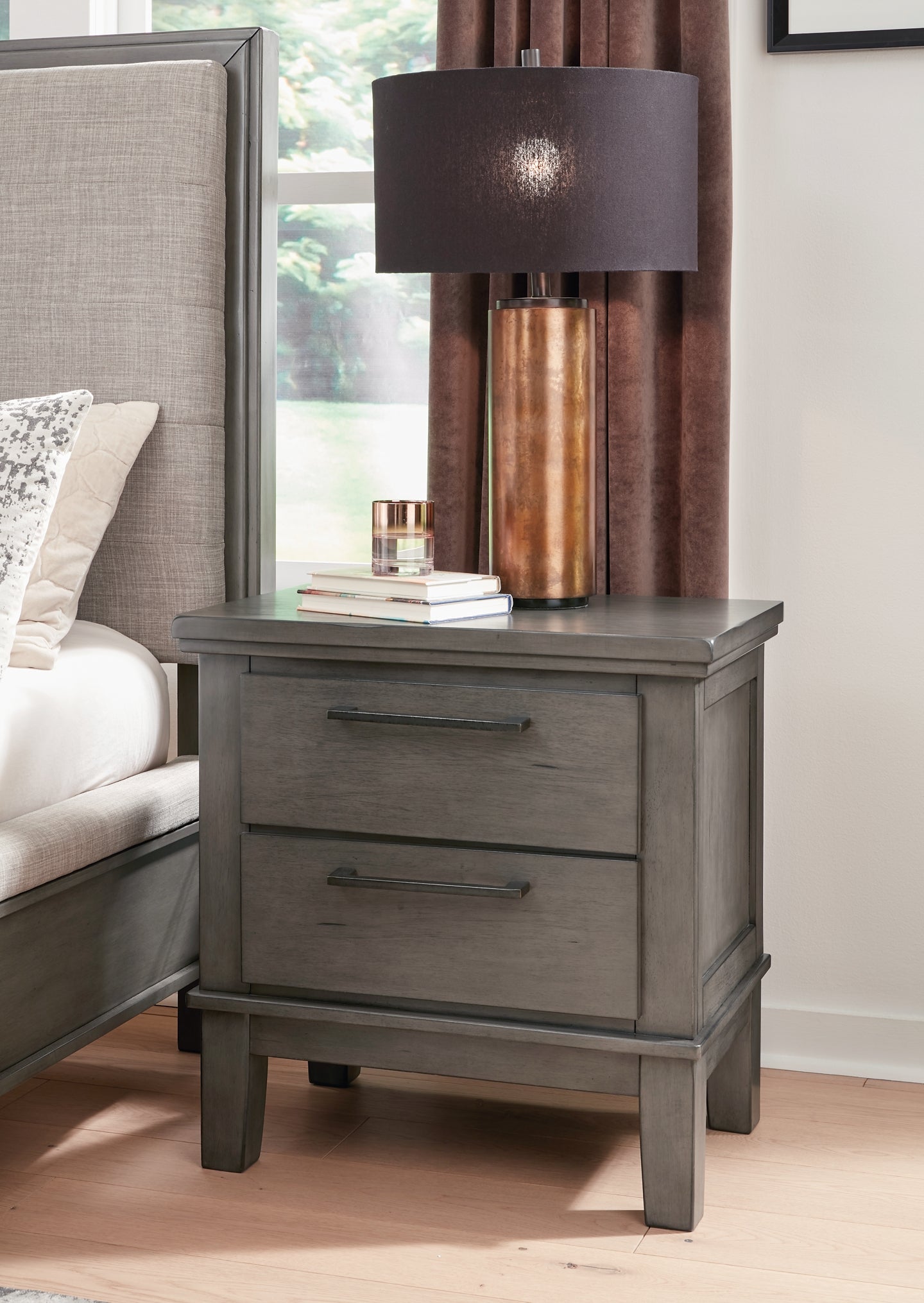 Hallanden Two Drawer Night Stand