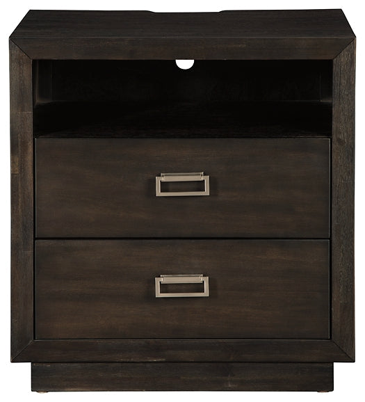 Hyndell Two Drawer Night Stand