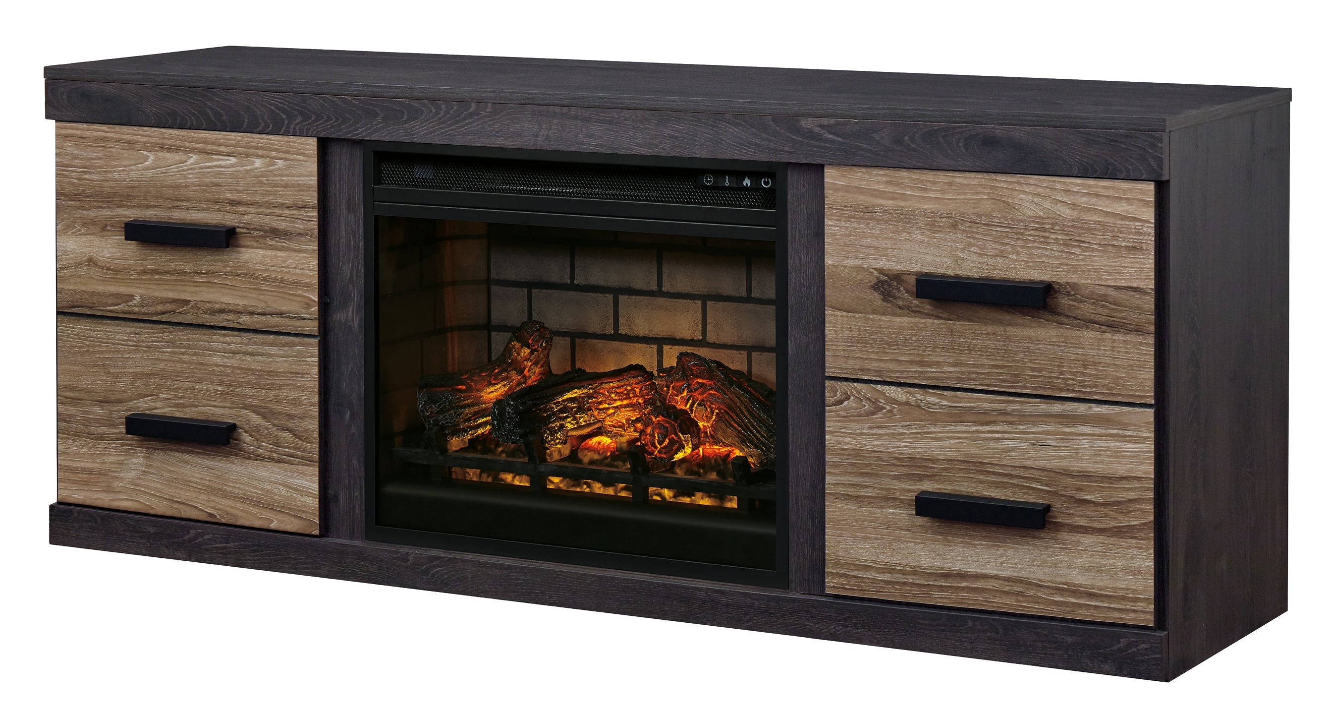 Harlinton 63" TV Stand with Electric Fireplace