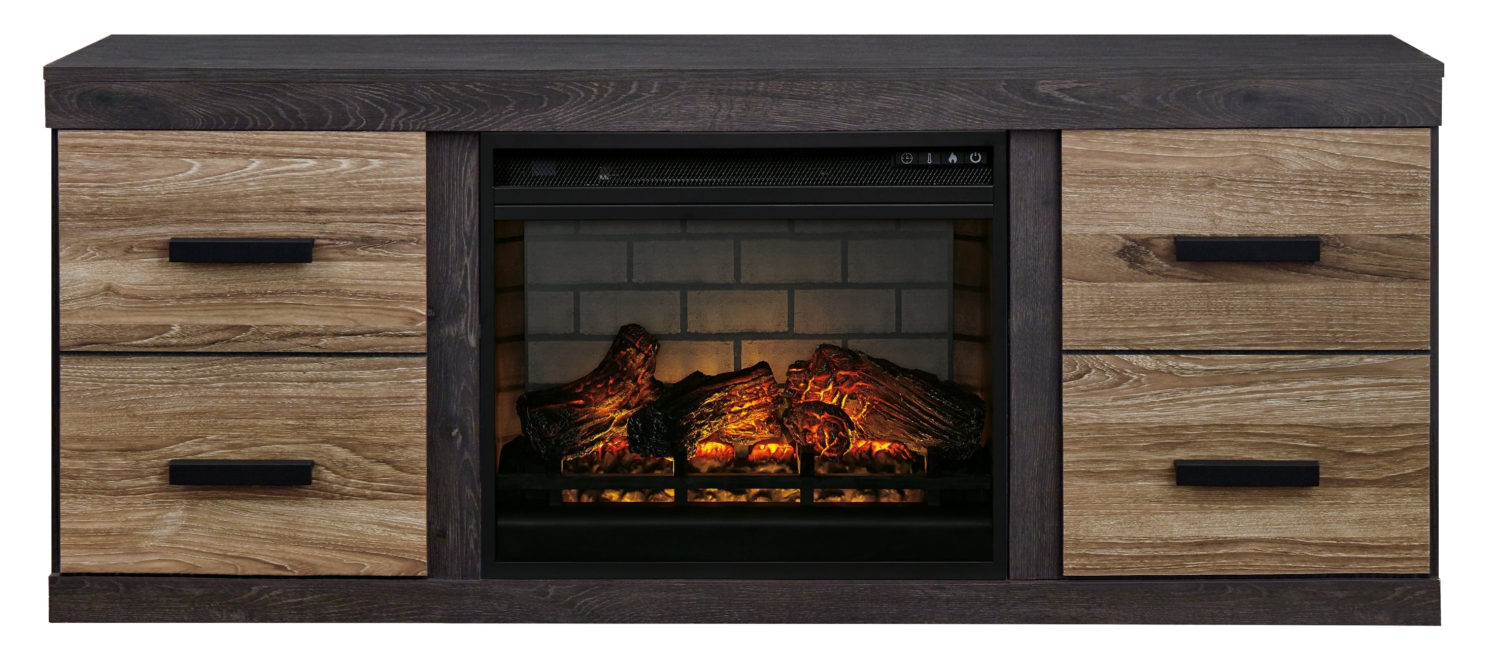 Harlinton 63" TV Stand with Electric Fireplace