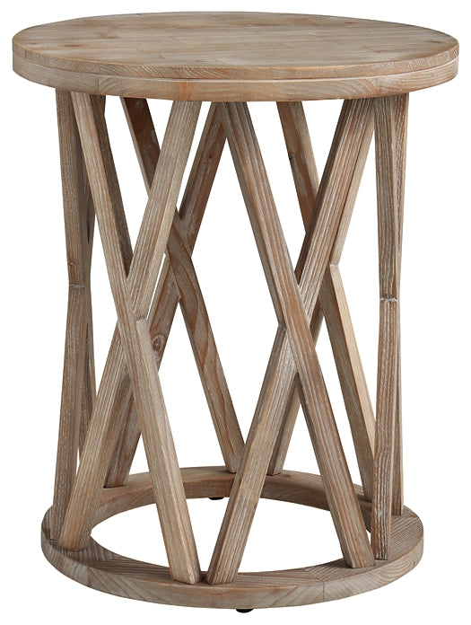 Glasslore Round End Table