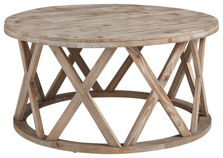 Glasslore Round Cocktail Table