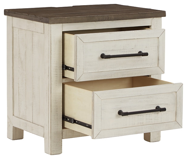 Brewgan Two Drawer Night Stand