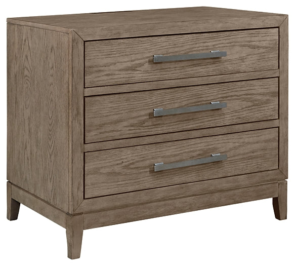 Chrestner Three Drawer Night Stand