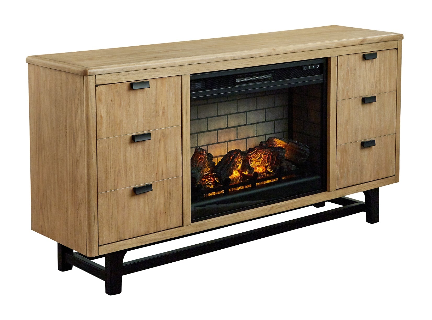 Freslowe TV Stand with Electric Fireplace