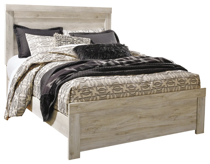 Bellaby Queen Panel Bed with Mirrored Dresser