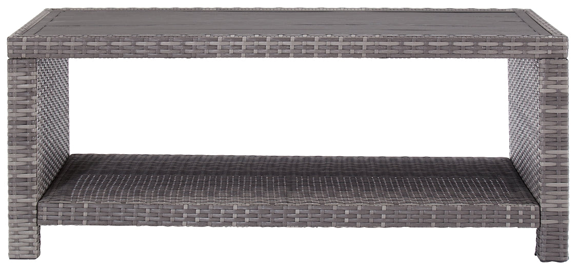 Salem Beach 3-Piece Outdoor Sectional with Chair, Coffee Table and End Table