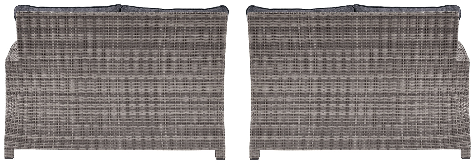 Salem Beach 3-Piece Outdoor Sectional with Chair, Coffee Table and End Table