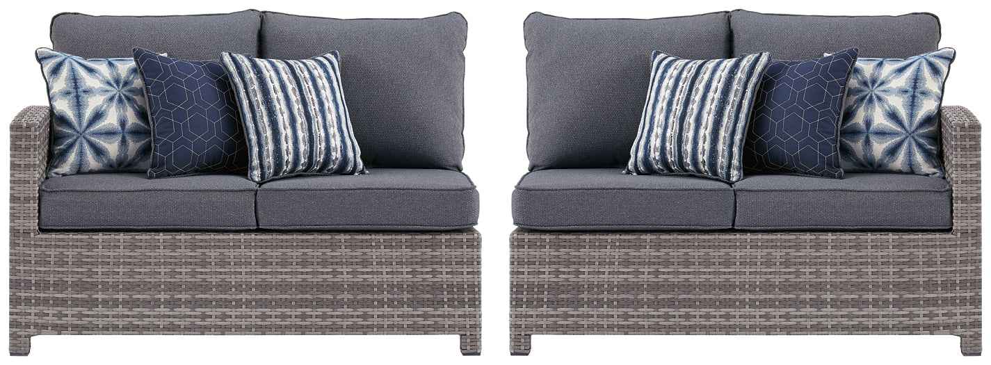 Salem Beach 3-Piece Outdoor Sectional with Chair, Coffee Table and End Table