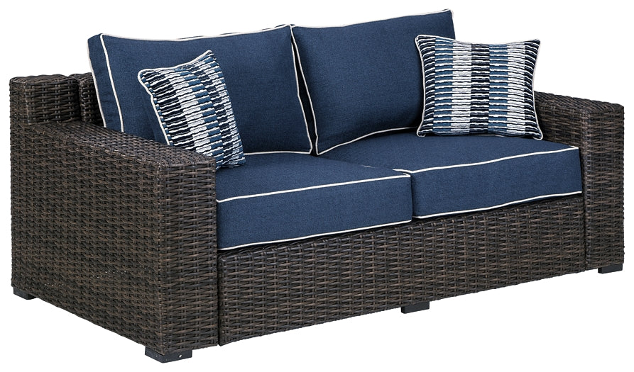 Grasson Lane Outdoor Sofa and Loveseat with Coffee Table