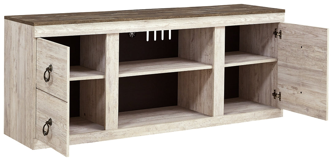 Willowton LG TV Stand w/Fireplace Option