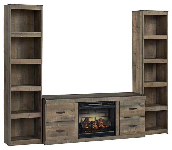 Trinell Entertainment Center with Electric Fireplace