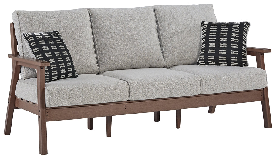 Emmeline Outdoor Sofa and 2 Chairs with Coffee Table