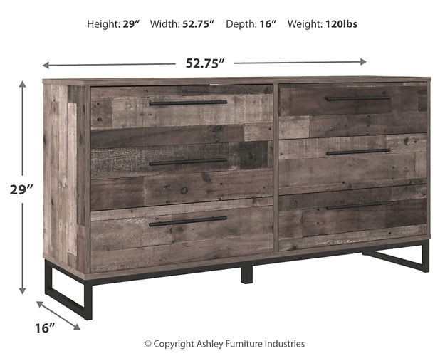 Neilsville Six Drawer Dresser