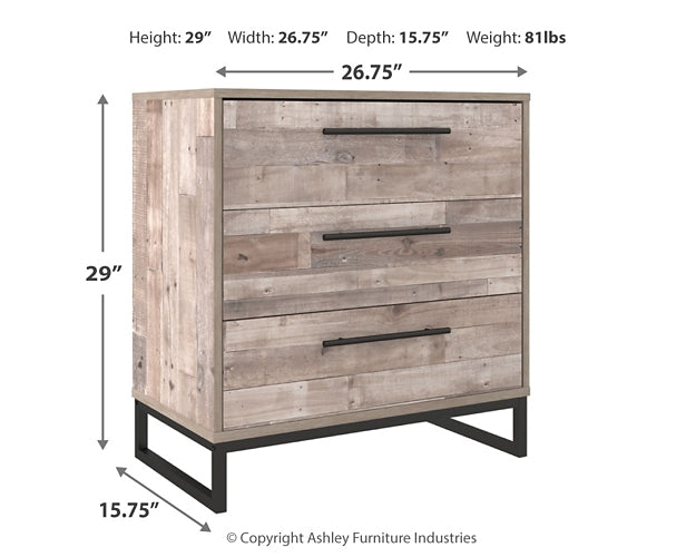 Neilsville Three Drawer Chest