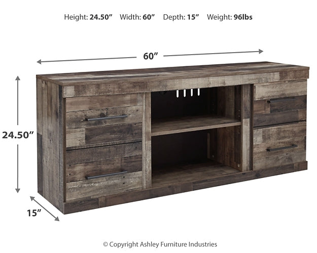 Derekson LG TV Stand w/Fireplace Option