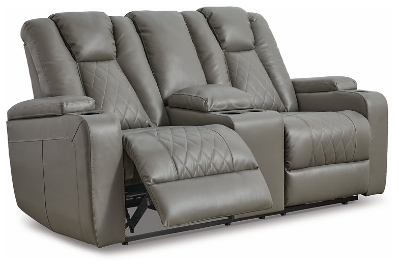 Mancin DBL Rec Loveseat w/Console