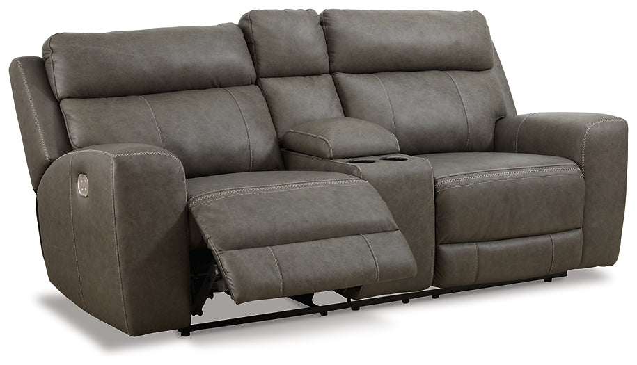 Roman PWR REC Loveseat/CON/ADJ HDRST