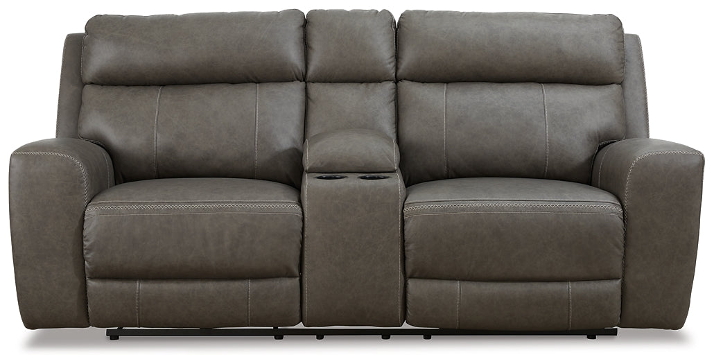 Roman PWR REC Loveseat/CON/ADJ HDRST