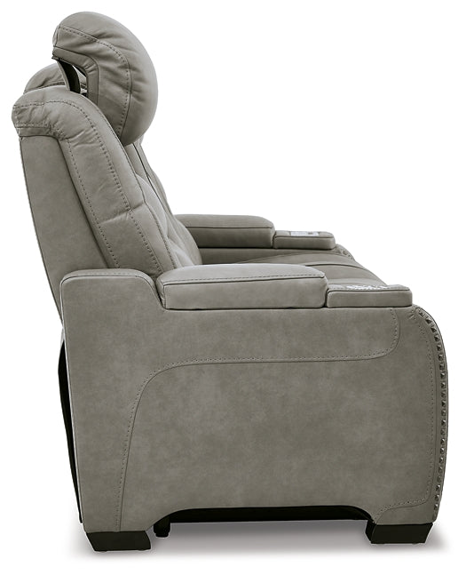 The Man-Den PWR REC Sofa with ADJ Headrest