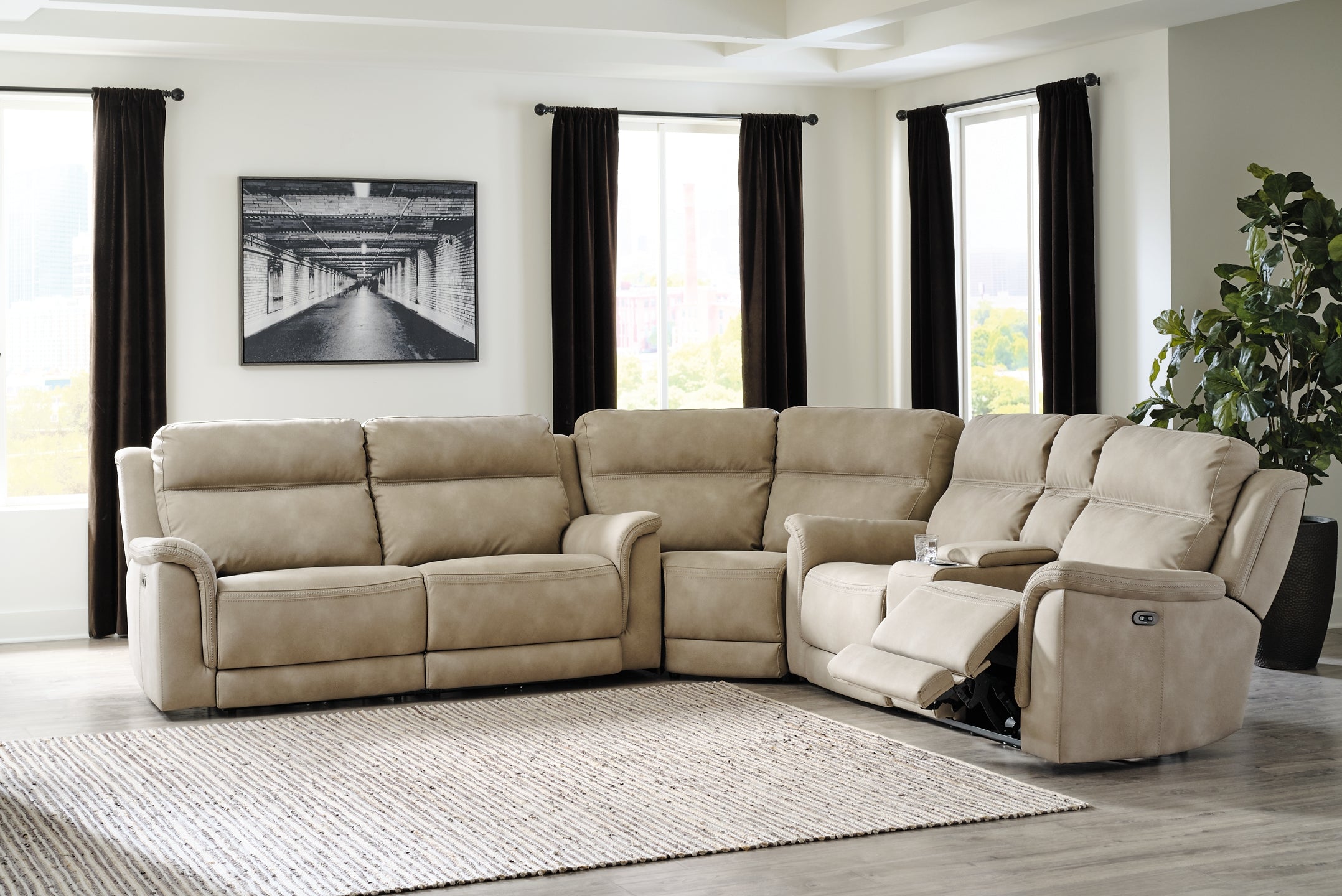 Next-Gen DuraPella 3-Piece Power Reclining Sectional