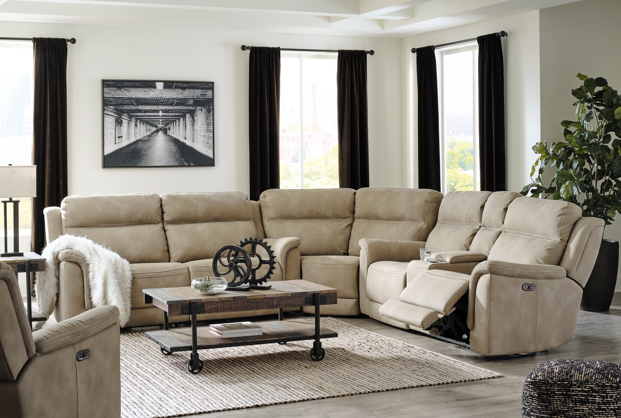 Next-Gen DuraPella 3-Piece Power Reclining Sectional