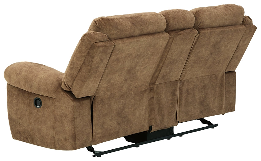 Huddle-Up Glider REC Loveseat w/Console