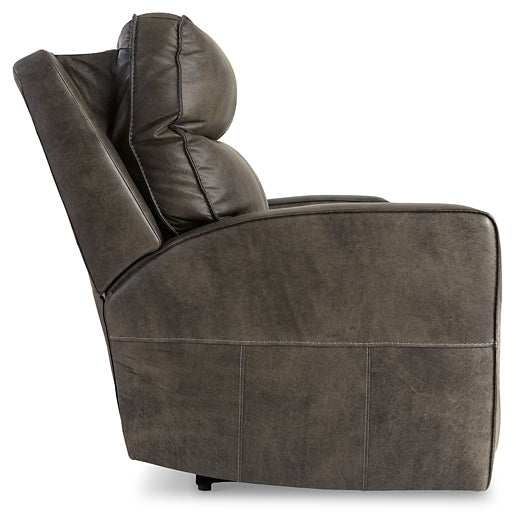 Game Plan PWR REC Sofa with ADJ Headrest