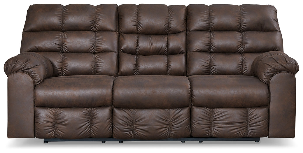 Derwin Reclining Sofa w/ Drop Down Table