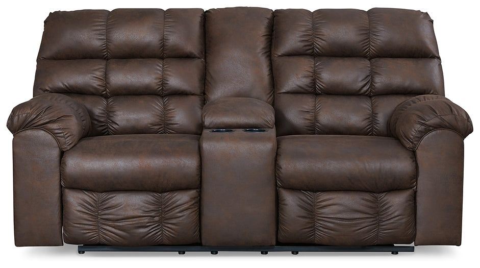 Derwin DBL Rec Loveseat w/Console