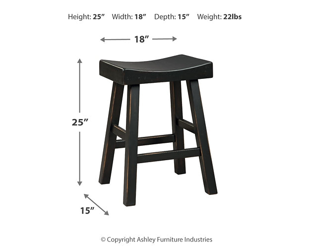 Glosco Counter Height Bar Stool (Set of 2)