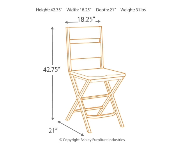 Kavara Counter Height Bar Stool (Set of 2)