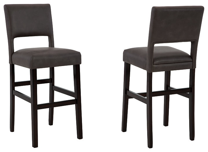 Leektree Bar Height Bar Stool (Set of 2)