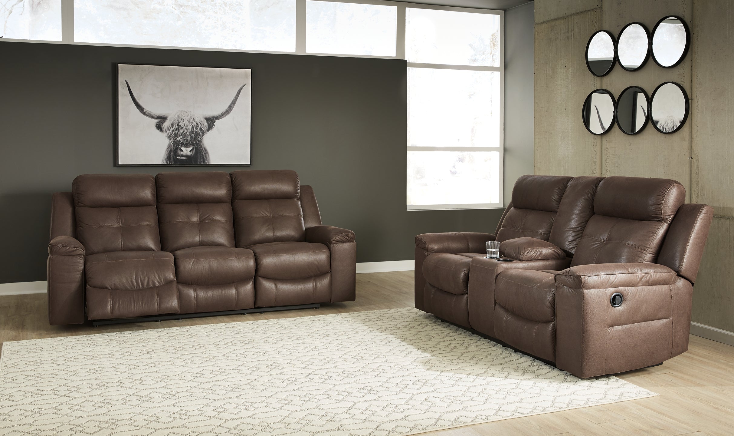 Jesolo Manual Reclining Sofa and Loveseat