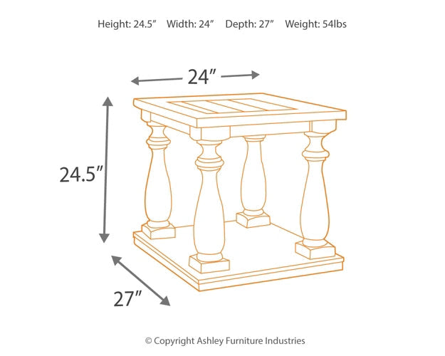 Mallacar Coffee Table with 1 End Table